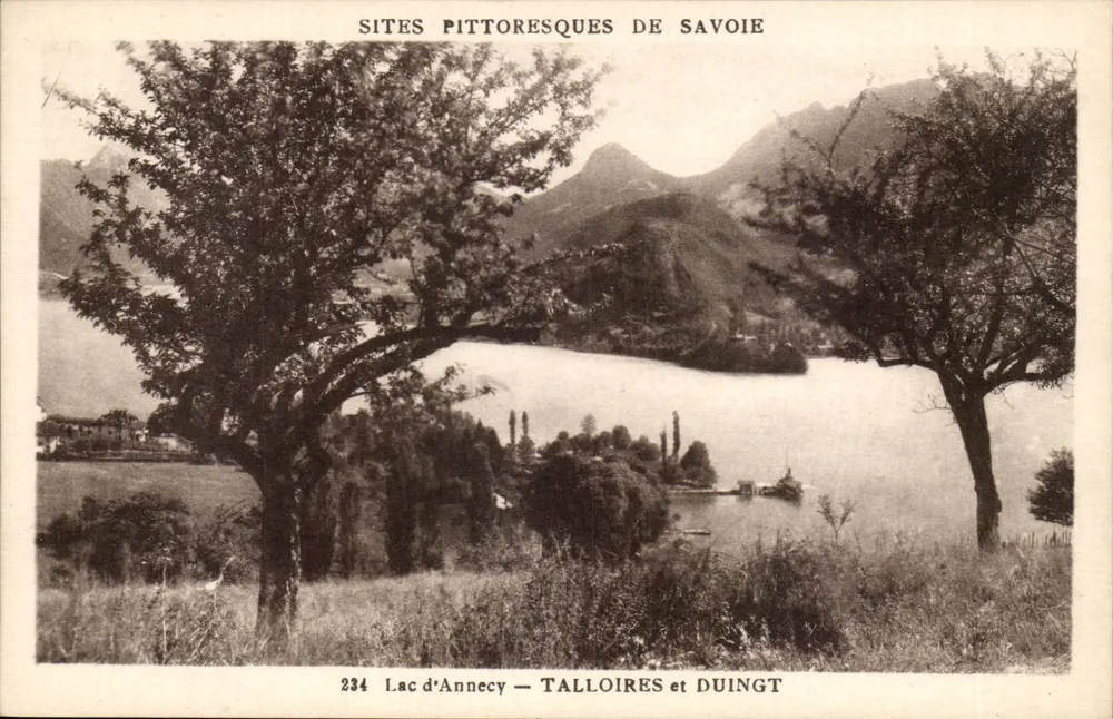 Lago de Annecy — Talloires e Duingt — Locais pitorescos da Saboia — n°234 - Frente