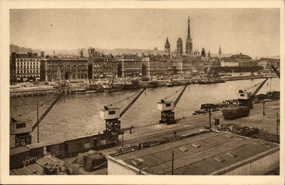 Rouen (Seine-Inférieure) — Os Quais — Edições d'Art Martel - Frente