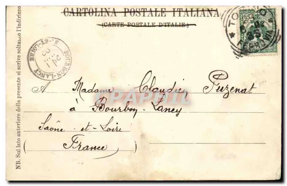 Madonna Ausiliatrice — Oratorio Salesiano — Chef-jiz - Rückseite