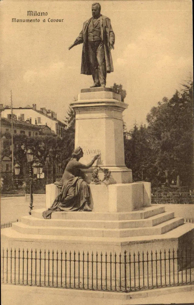 Mailand — Denkmal für Cavour — unbekannter Verleger, Seriennummer 806508 - Vorderseite