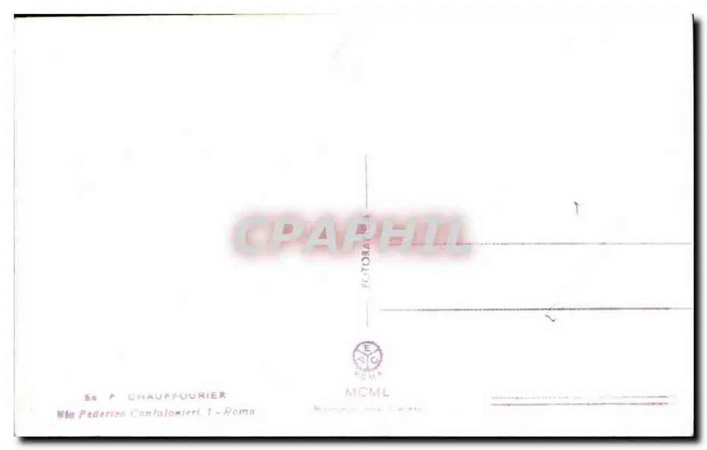 Rom. Der Vater von Clemente IV — M. Nazionale Romano — Verlag F. Torani - Rückseite