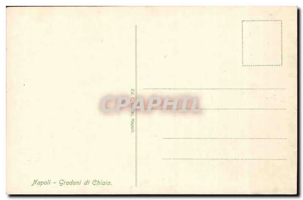 Neapel - Gradoni di Chiaia — Ed. Cucinini, Neapel - Rückseite