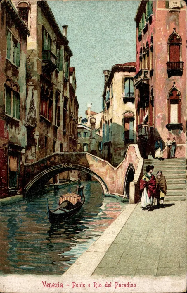 Venedig - Brücke und Rio del Paradiso — Ford, Gobbato, Venedig - Vorderseite