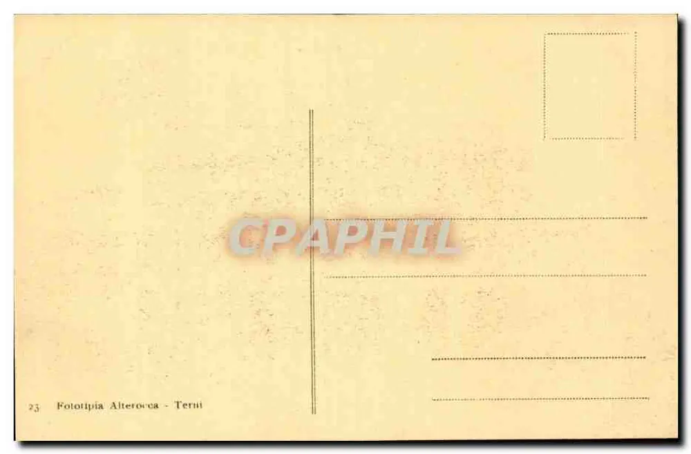 Rom - Pantheon von Agrippa — Ansicht mit Fontäne und Obelisk — Fototipia Alterocca - Terni, Nr. 23 - Rückseite