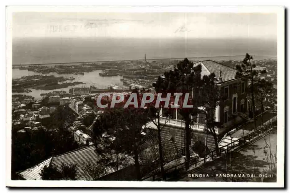 Genova - Panorama dal Righi — Vera Fotografia, n° 225 - Vorderseite
