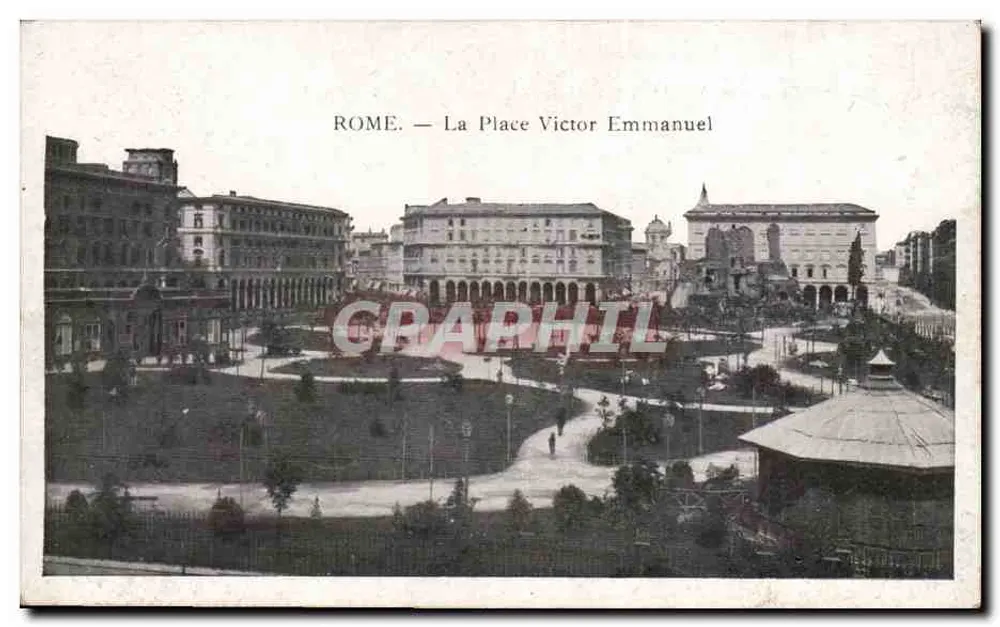 Rome — Place Victor Emmanuel — Graphil - Vorderseite