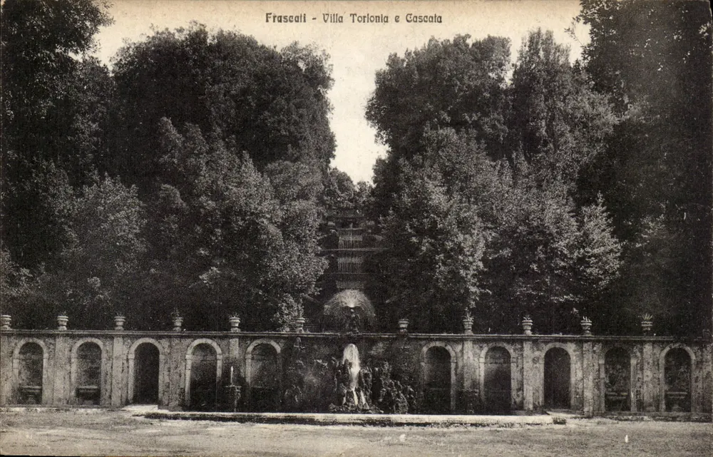 Frascati - Villa Torlonia und Wasserfall — Verlag Ediz. Ciani Romeo, n° 79931 - Vorderseite