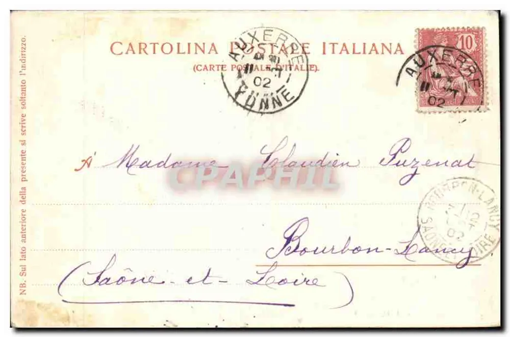 Piazza Barberini — Rom — Italian Postcard - Rückseite