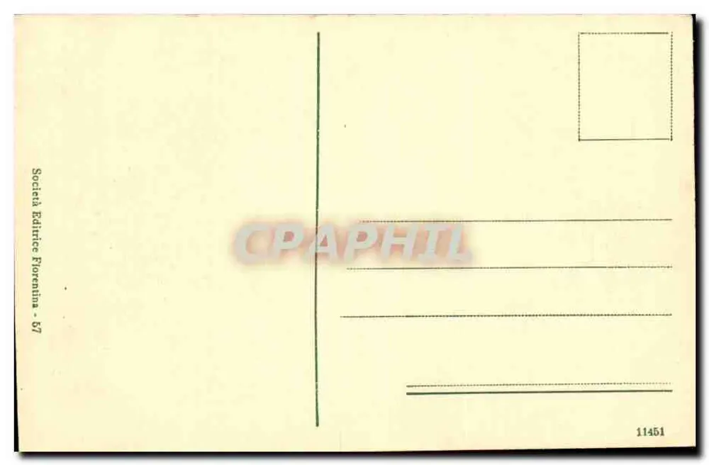 Florenz - Palazzo Pitti, Rückseite - Società Editrice Fiorentina, Nr. 57 - Rückseite