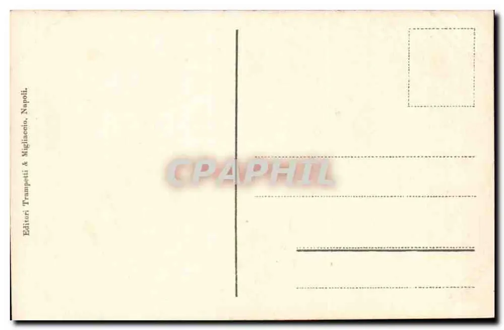 Capri — Turm von Tiberius — Verleger Tramonti & Migliaccio, Neapel - Rückseite
