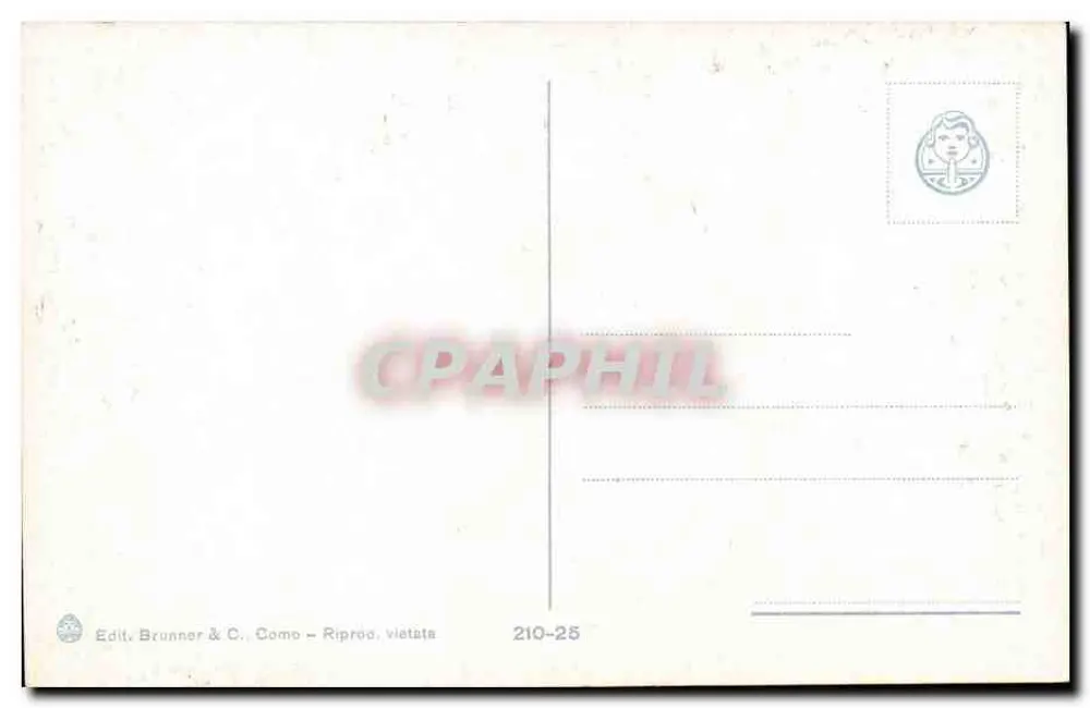 Premeno (m. 860 z. m.) — Panorama — Edit. Brunner & C., Como, Nr. 210-25 - Rückseite