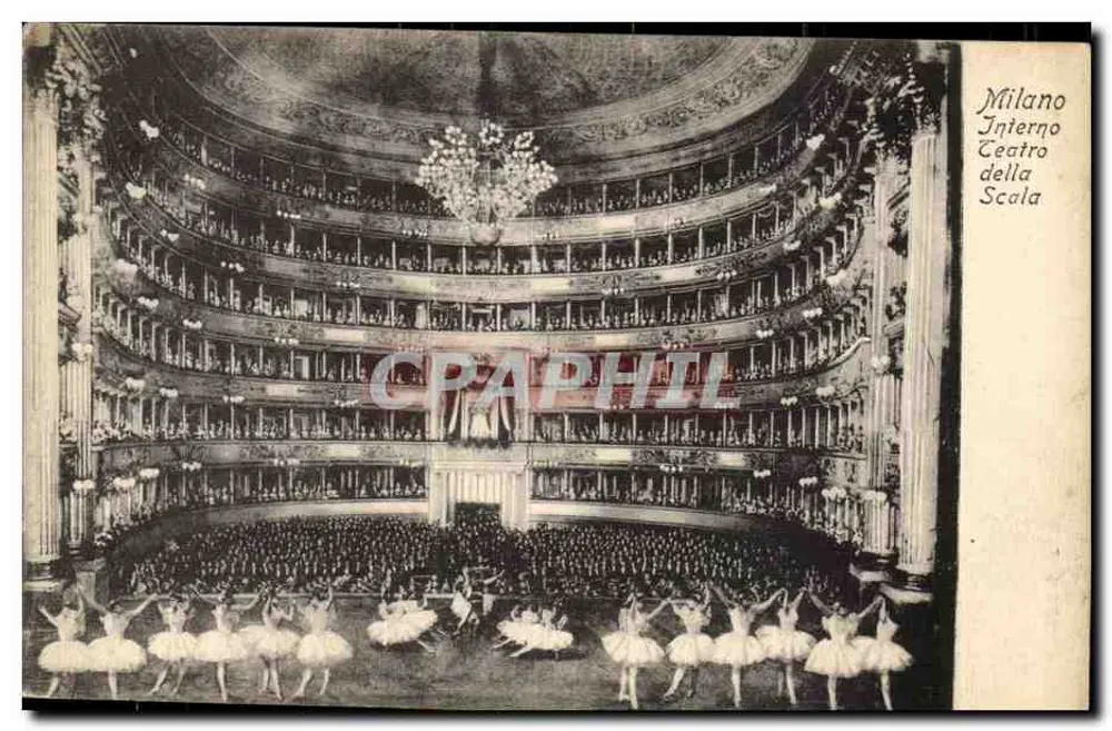 Mailand — Innenansicht des Teatro alla Scala — Verlag G.P.M. Nr. 5432 - Vorderseite