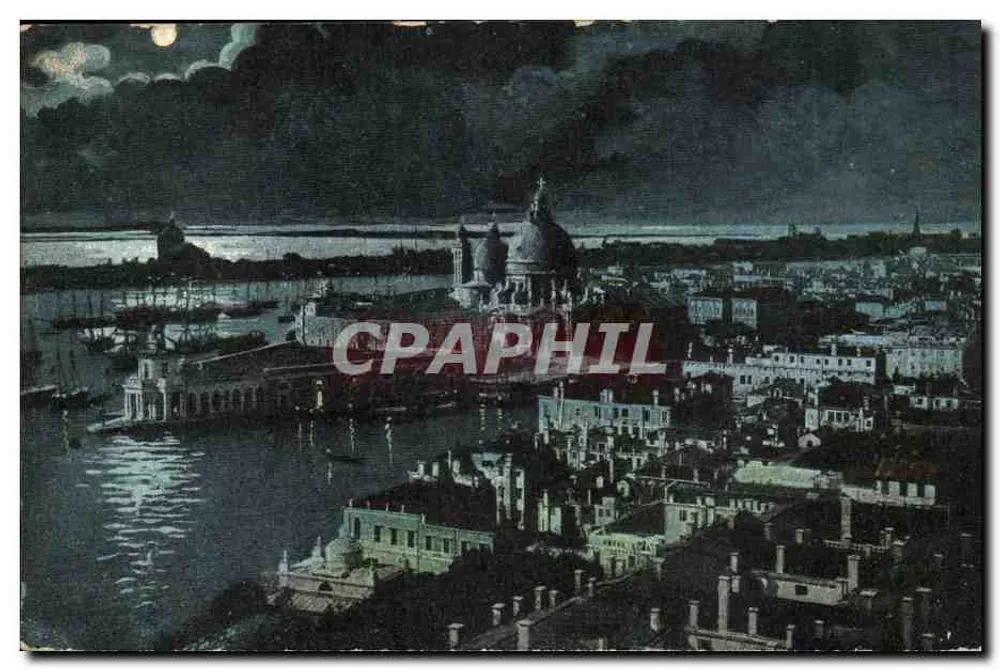 Venedig — Panorama von Venedig vom Glockenturm — Vito Belanese, Mailand, N.4474 - Vorderseite