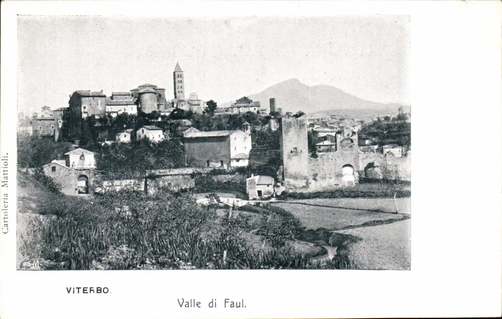 Viterbo — Valle di Faul — Cartolera Mattioli - Vorderseite