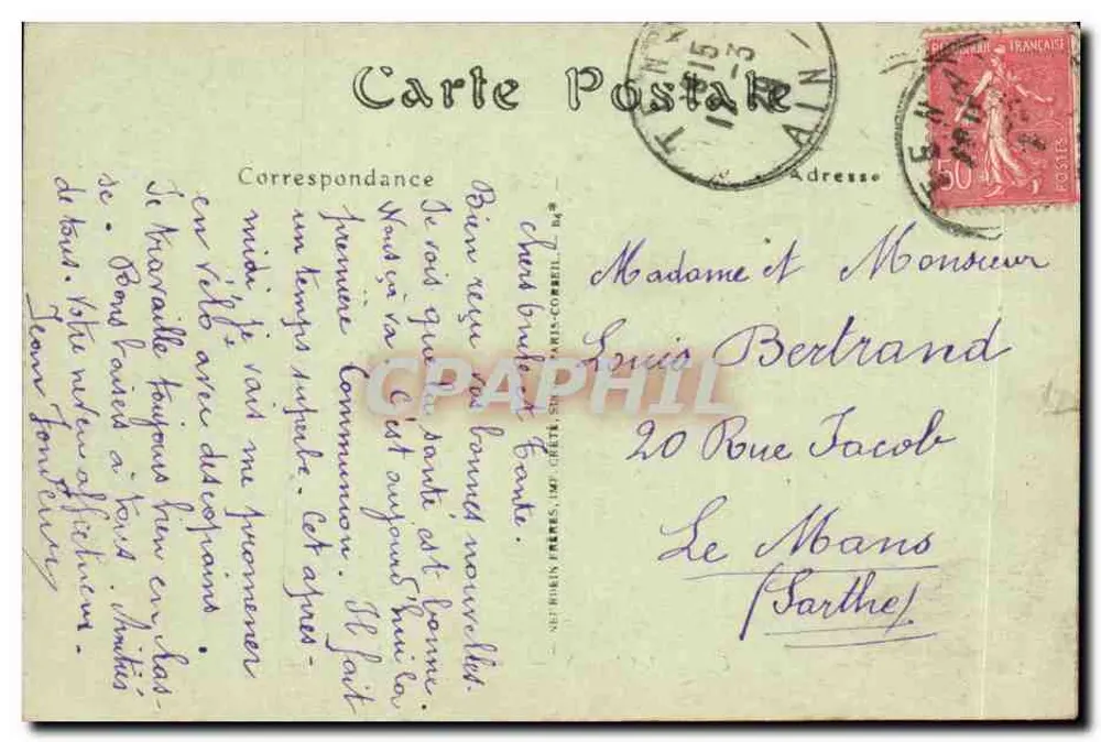 Châtel-Guyon — Fonte Louise — NDHote, n°146 - Verso