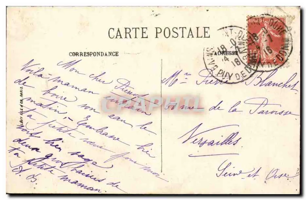 Le Mont-Dore — Das Thermalbad — Quelle Madeleine — LL. — Nr. 198 - Rückseite