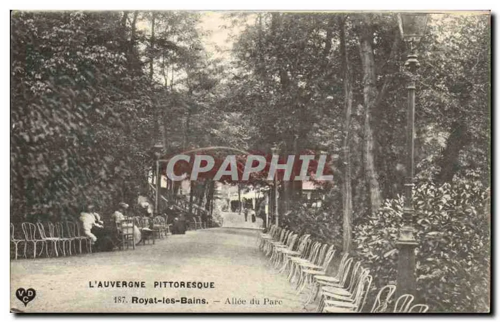 Royat-les-Bains — Allée du Parc — L'Auvergne Pittoresque, n°187 - Vorderseite