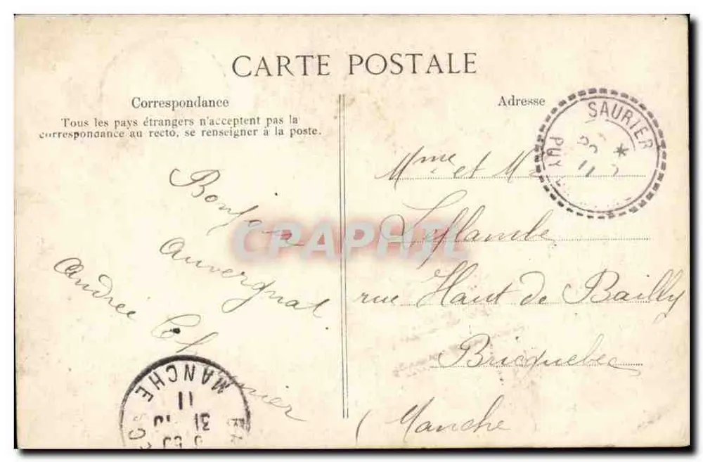 Saint-Saturnin — Die Alte Quelle — Pittoreskes Auvergne - Rückseite