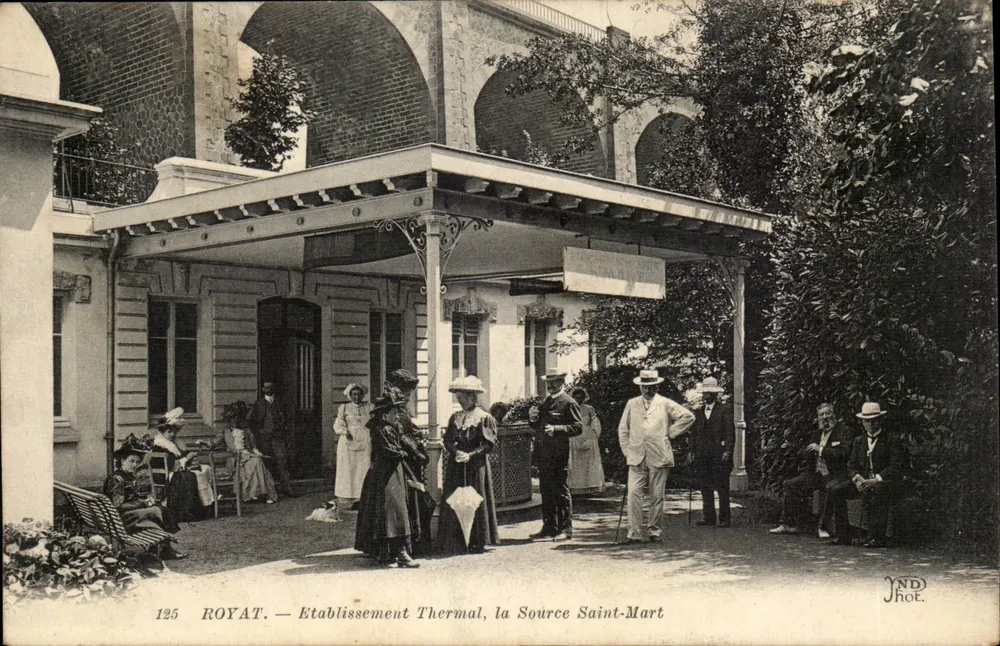 Royat — Thermalbad, Quelle Saint-Mart — YND Phot. - Vorderseite