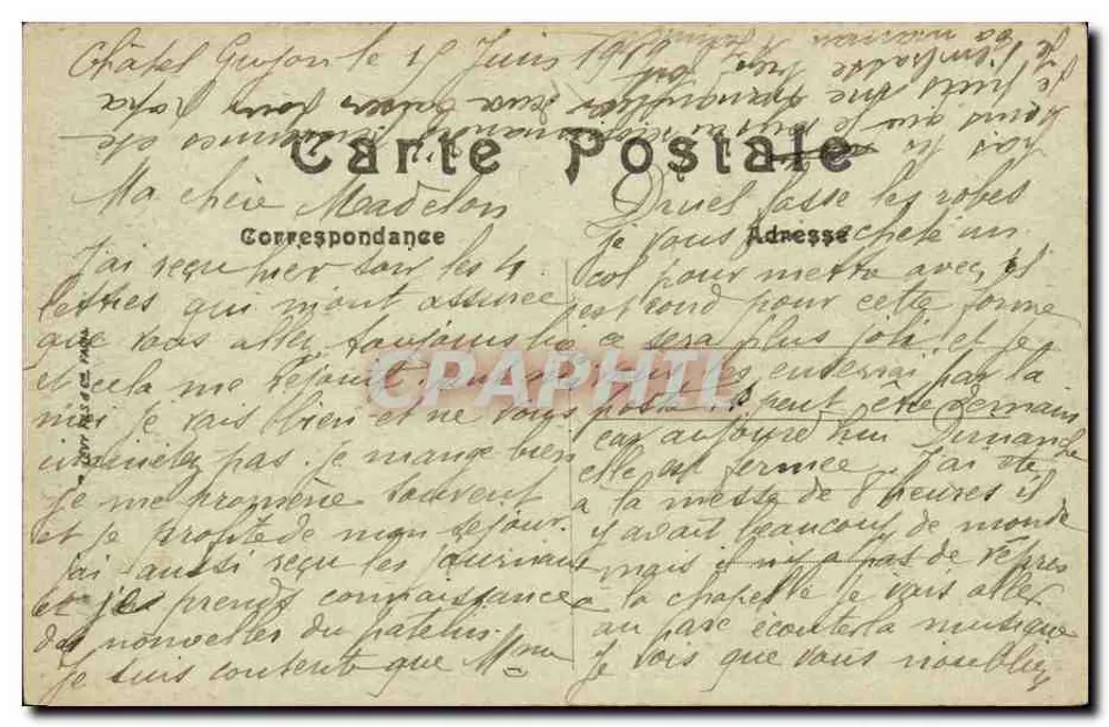 Châtel-Guyon — La entrada al parque y el teatro — LL - Reverso