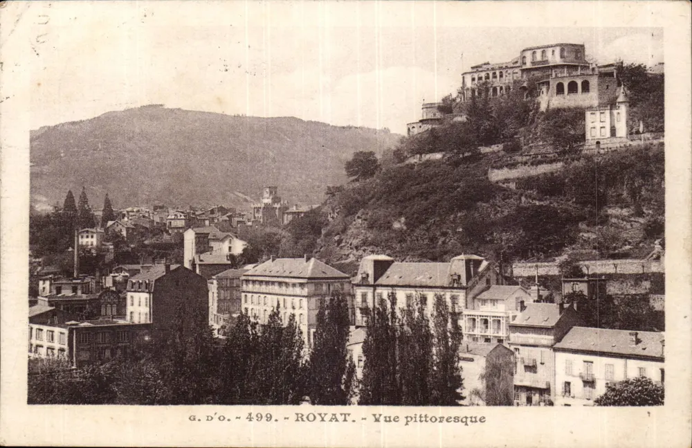 Royat — Vista pitoresca — g. d'o. - 499 - Frente