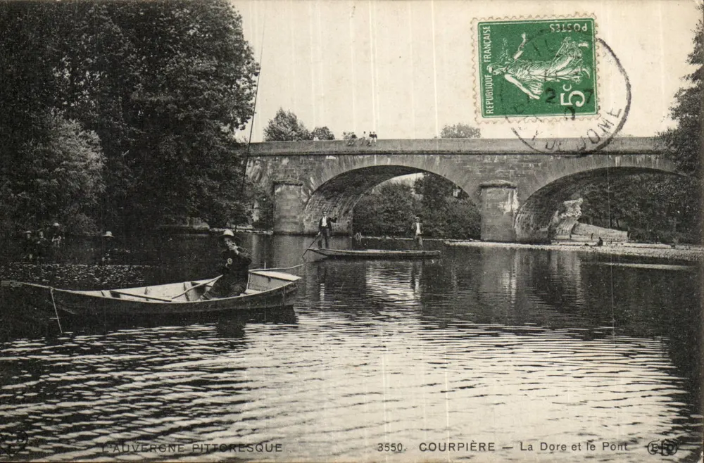 Die Dore und die Brücke — Courpière — 3550 - Vorderseite