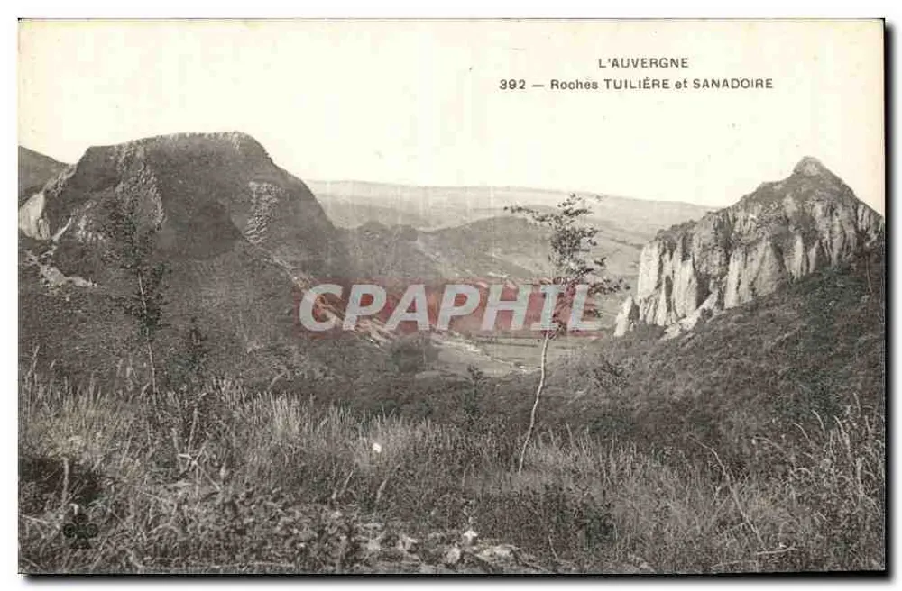 Auvergne — Roches Tuilière und Sanadoire — L'Auvergne 392 - Vorderseite