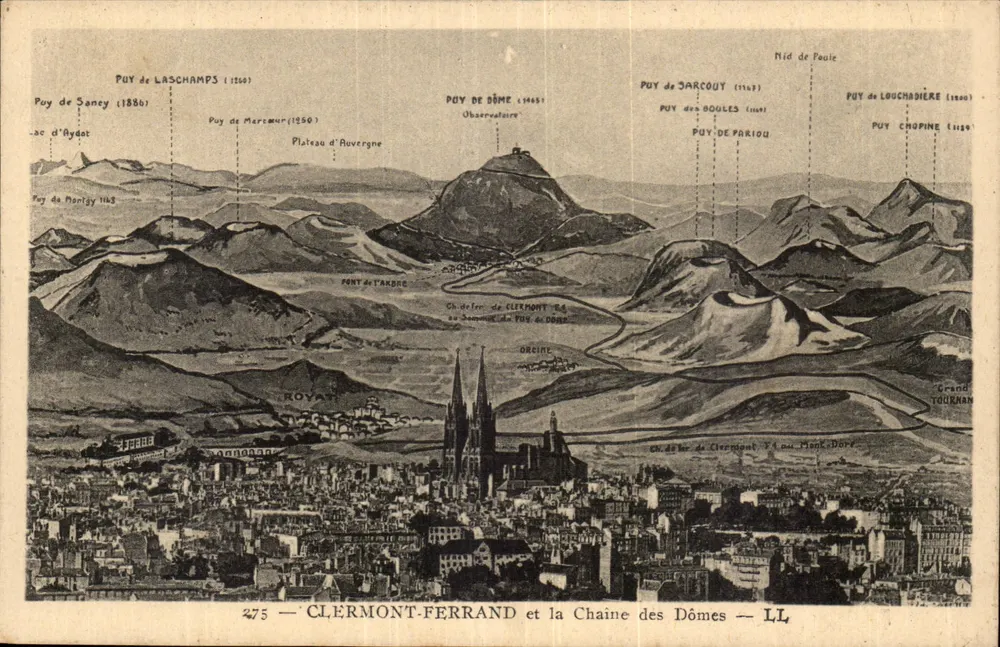 Clermont-Ferrand e a Cadeia dos Dômes — LL - Frente