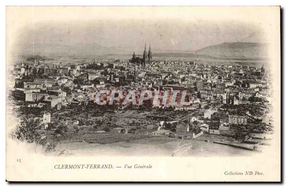 Clermont-Ferrand — Vista Geral — Coleções ND Fot. n°15 - Frente