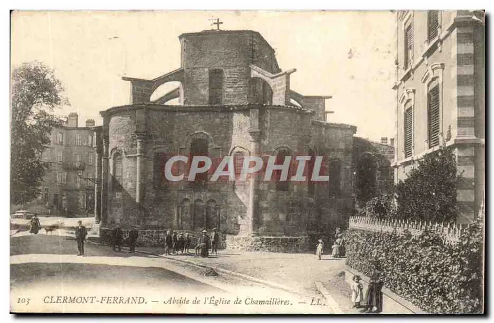 Clermont-Ferrand — Apsis der Kirche Chamaillières — LL. - Vorderseite