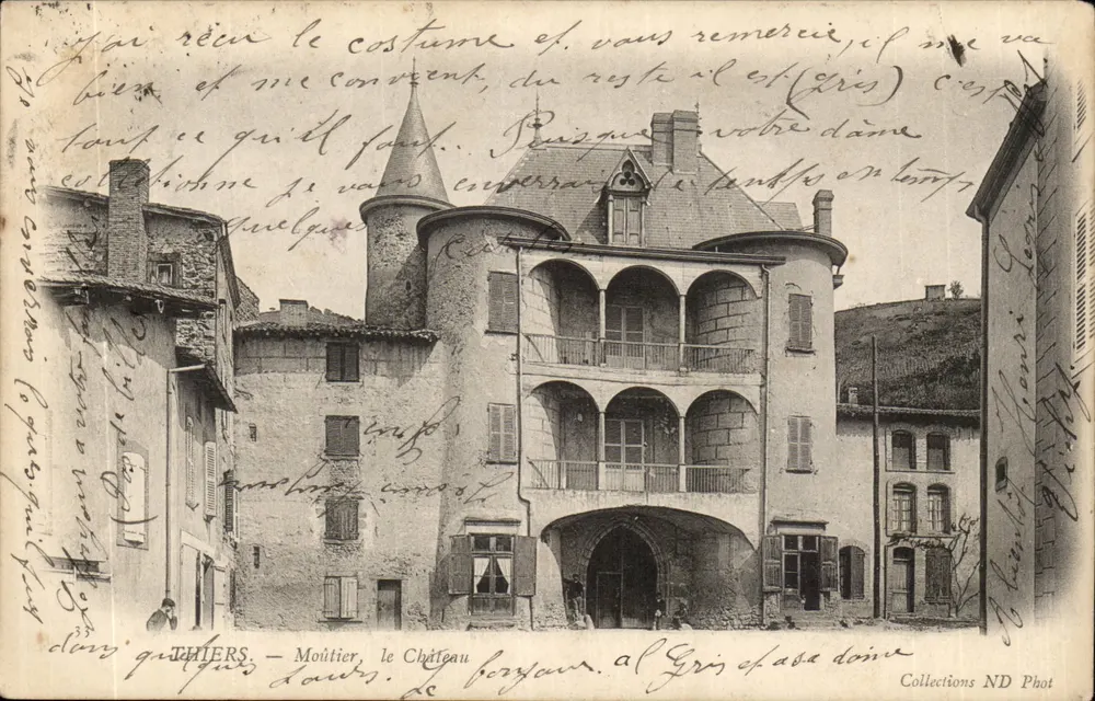 Thiers — Moitier, o Castelo — Collections ND Phot - Frente