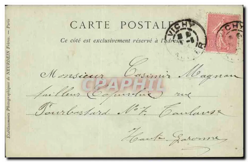 Thiers — Moitier, o Castelo — Collections ND Phot - Verso
