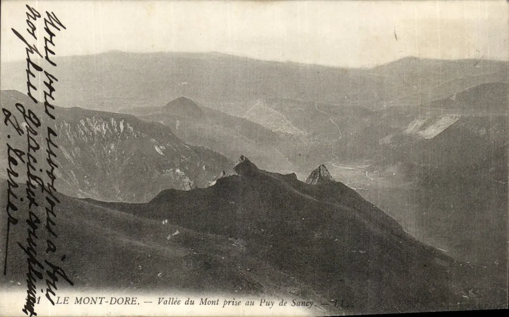 Mont-Dore — Aussicht auf die Mont-Tal aus dem Puy de Sancy — T.L. - Vorderseite