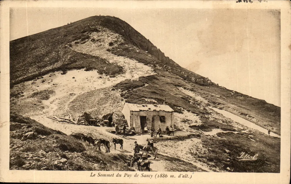 Der Gipfel des Puy de Sancy (1886 m. Höhe) — Verlag Ideal - Vorderseite