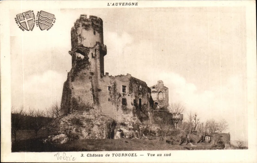 Château de Tournoël — Blick nach Süden — Sonderausgabe des Château de Tournœl - Vorderseite