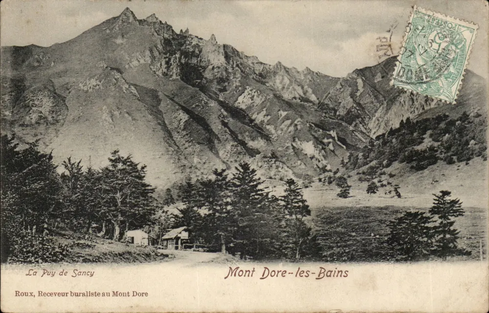 La Puy de Sancy — Mont Dore-les-Bains — Roux, Postamtsempfänger in Mont Dore - Vorderseite