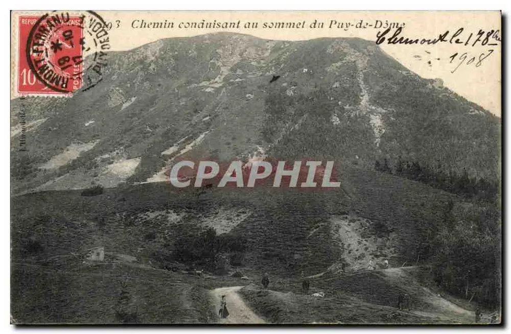 Weg zum Gipfel des Puy-de-Dôme — Clermont-le-178 — Verlag nicht sichtbar - Vorderseite