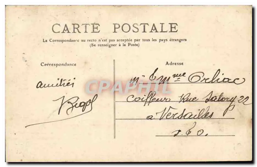 Mont-Dore — O Capucin — A Auvergne, n° 465 - Verso