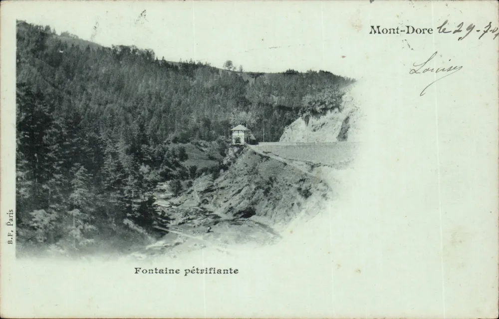 Fontaine pétrifiante — Mont-Dore — B.F. Paris - Vorderseite