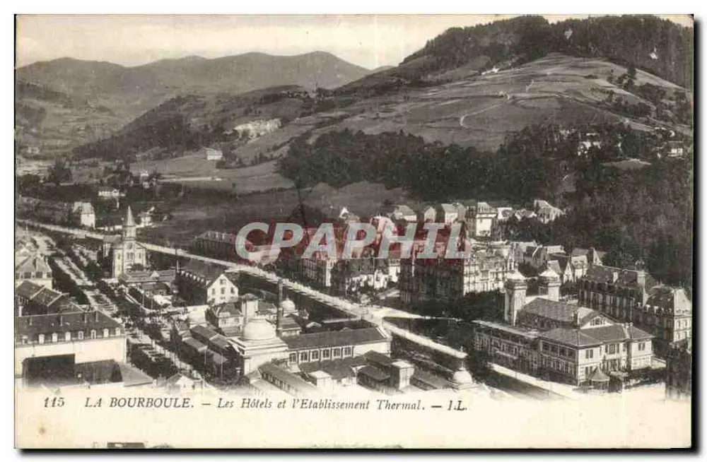 La Bourboule — Die Hotels und das Thermalbad — I.L. - Vorderseite