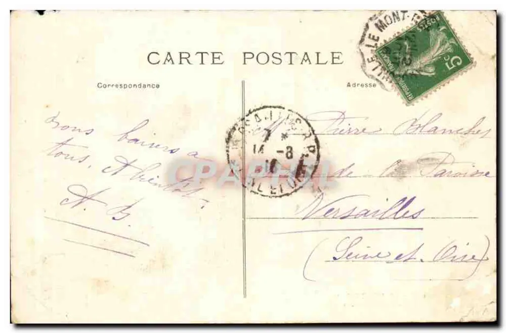 O Mont-Dore — Trilha do Capuchinho — Editor anônimo, n° 138 - Verso