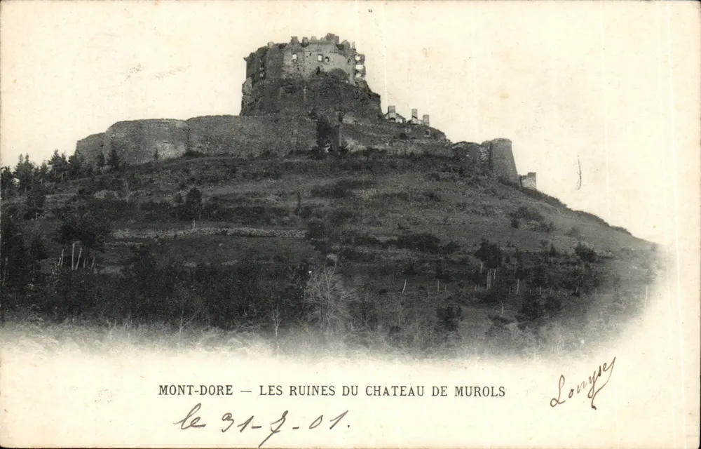 Mont-Dore — Ruinen des Schlosses Murols — Verlag Lonyse - Vorderseite