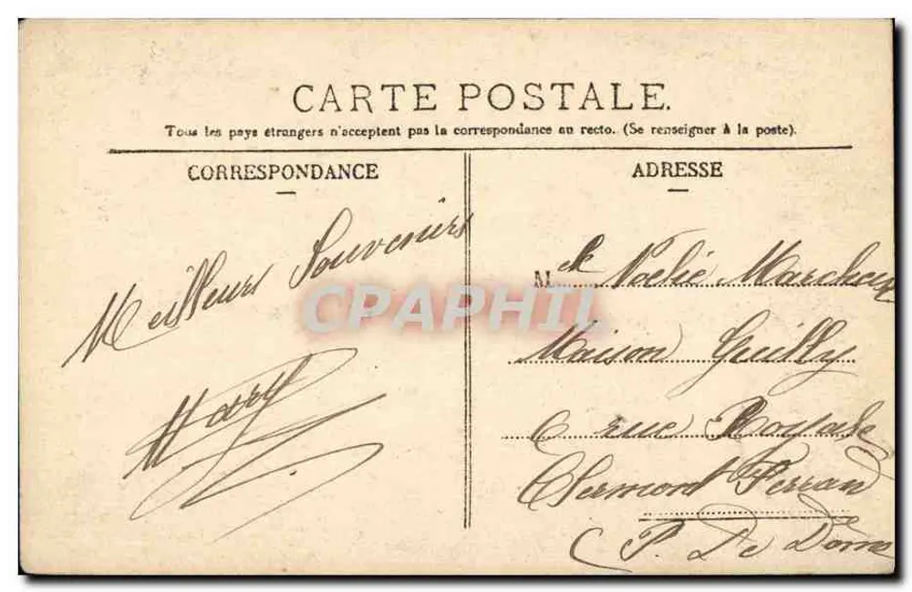 Châtel-Guyon (P.-de-D.) — Hotel Hermitage — L'Hironnelle - Paryż - Rewers