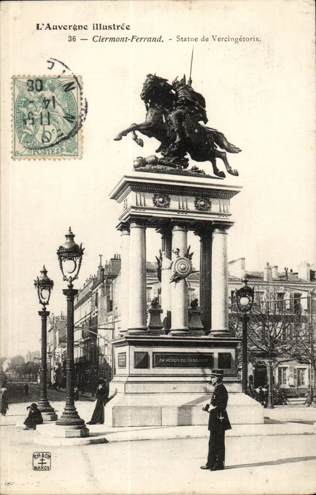 Clermont-Ferrand — Statue des Vercingétorix — L'Auvergne illustrée, n°36 - Vorderseite