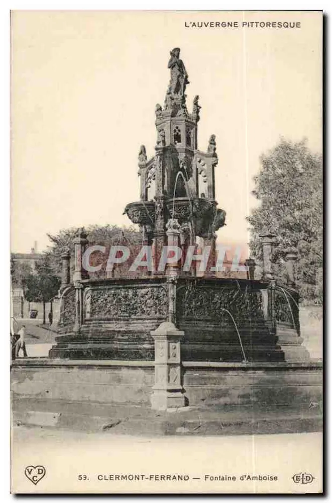 Clermont-Ferrand — Fontaine d'Amboise — Die pittoreske Auvergne - Vorderseite