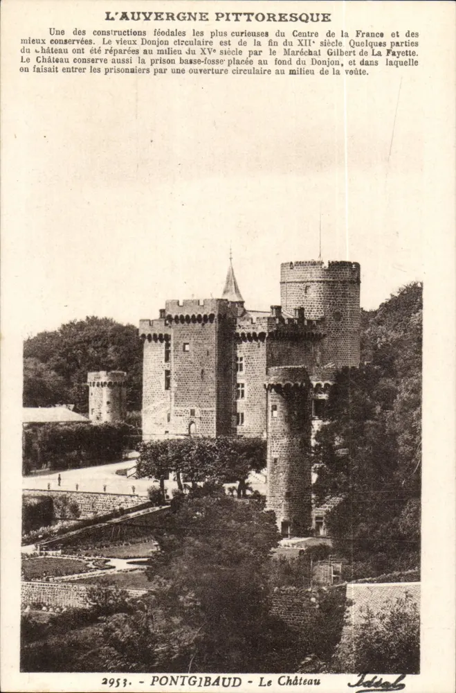 PONTGIBAUD — O Castelo — Ideal, n° 2953 - Frente