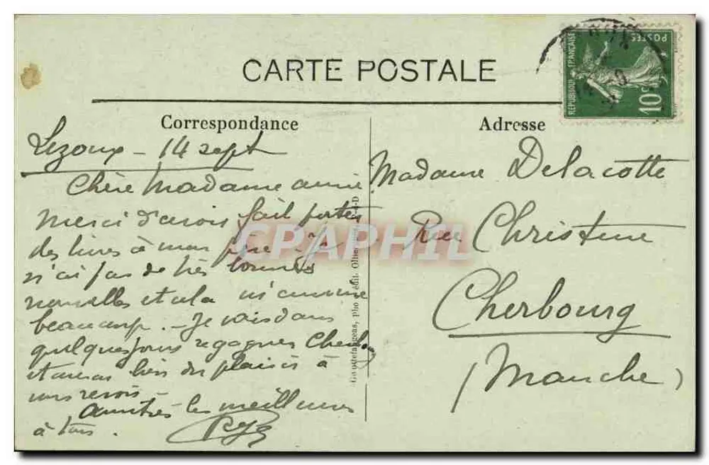 Lezoux — O Sino — Auvergne — 335 - Verso