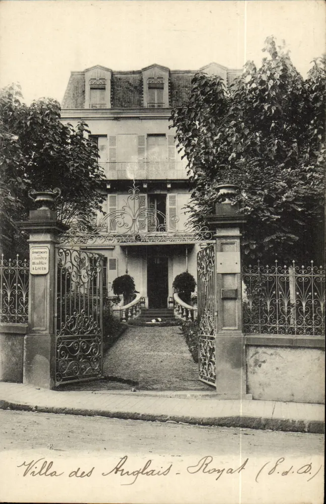 Villa dos Ingleses — Royat — Imagerie Maubry & Loüter (S.d.D.) - Frente