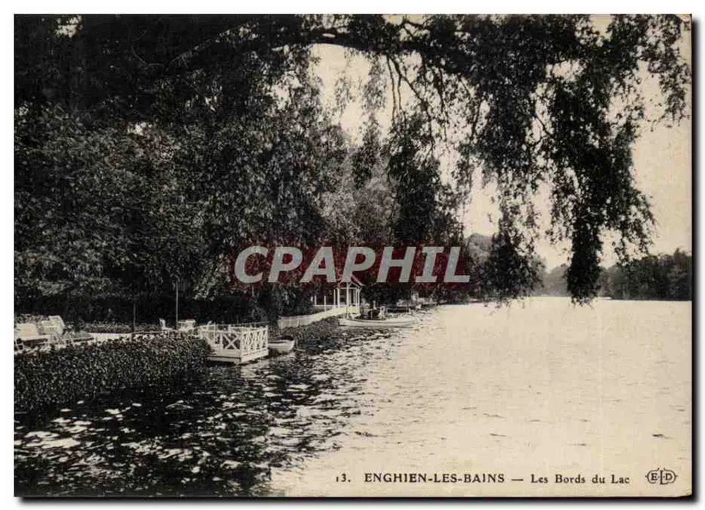 Enghien-les-Bains — Die Ufer des Sees — Verlag E.D. n°13 - Vorderseite