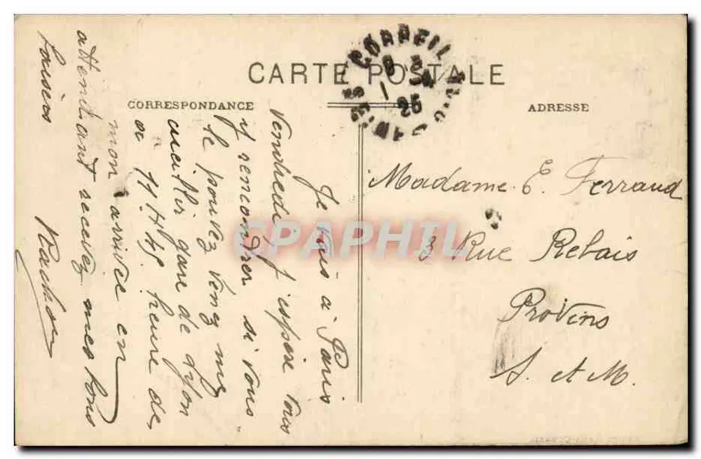 Foutenay-le-Vicomte (S.-et-O.) — La Roche d'Amour — Verlag nicht sichtbar - Rückseite